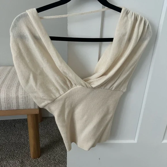 Reformation Cream Knit Top - Picture 4 of 6